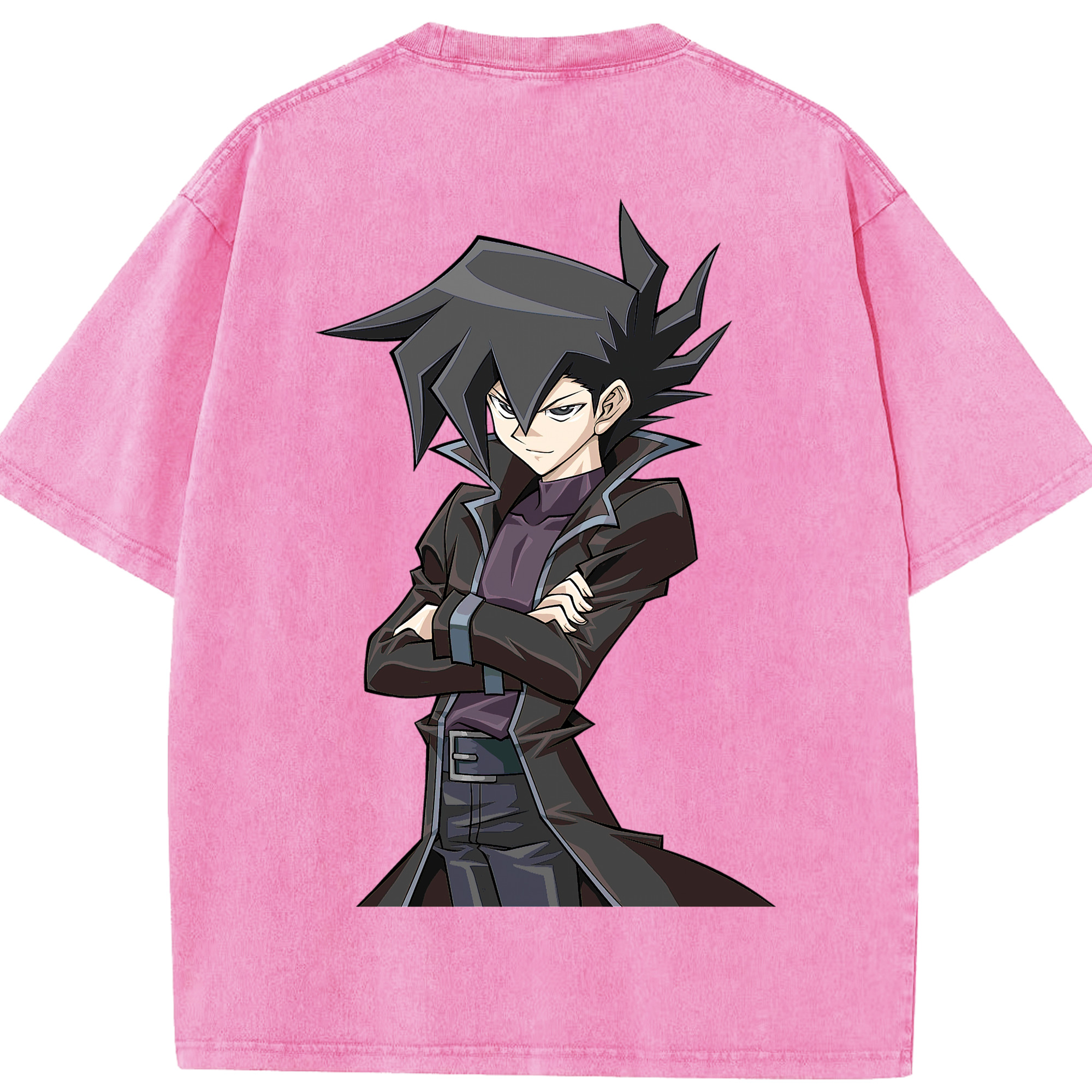 （画像用） 遊☆戯☆王 Yu-Gi-Oh! 綿100% ヴィンテージ風 半袖Tシャツ（背面プリント）